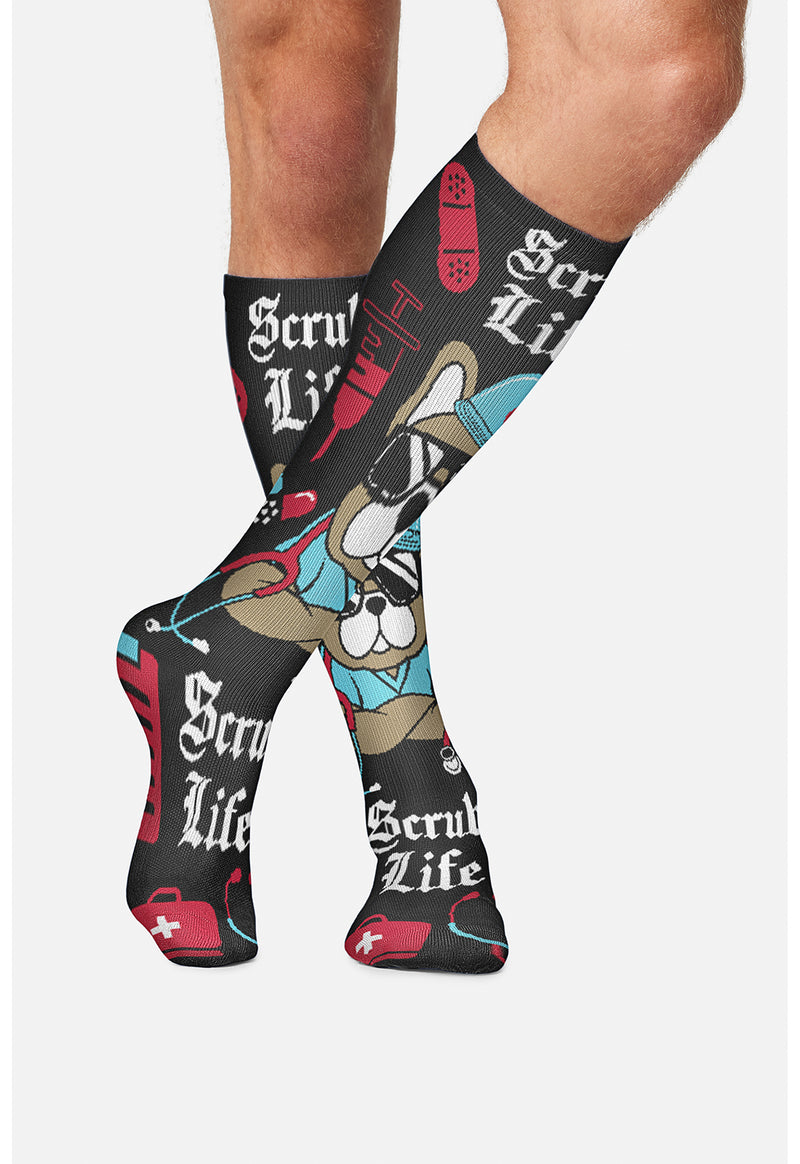 Scrub Life - Men's 10-15mmHg Compression Socks