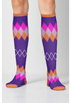 Argyle Brights - Women's 10-15mmHg Compression Socks