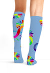 Autism Love - Women's 10-15mmHg Compression Socks (Back)