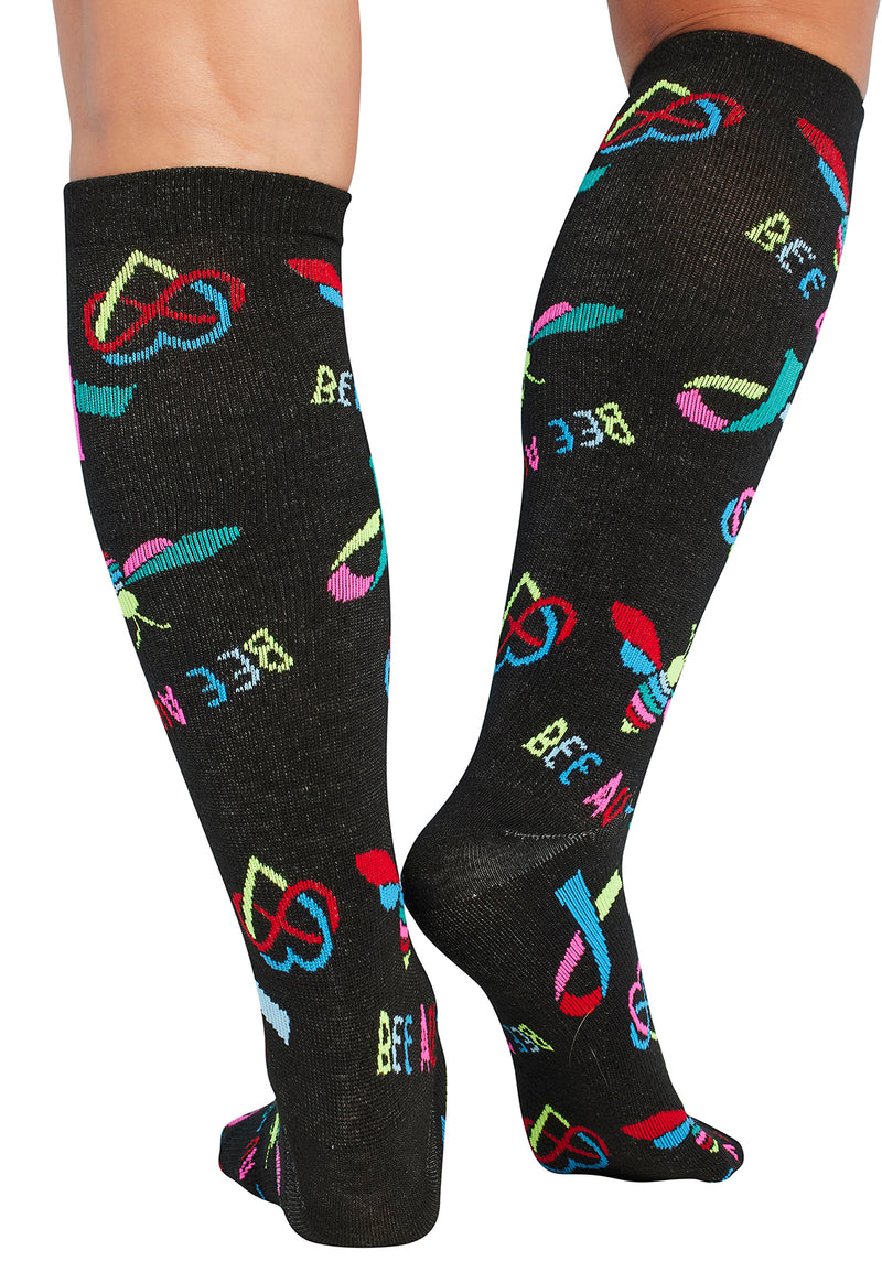 Bee Au-Some - Women's 10-15mmHg Compression Socks (Back)