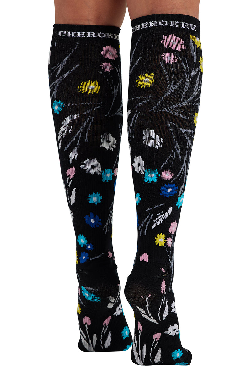 Breezy Buds - Women's 10-15mmHg Compression Socks (Back)