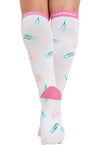 Caring Essentials - Women's 10-15mmHg Compression Socks (Back)
