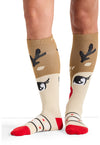 Deer Santa - Women's 10-15mmHg Compression Socks