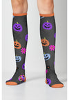 Disco Pumpkins - Women's 10-15mmHg Compression Socks
