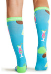 Drink Up - Women's 10-15mmHg Compression Socks (Back)