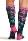 Floral Flashback - Women's 10-15mmHg Compression Socks (Back)