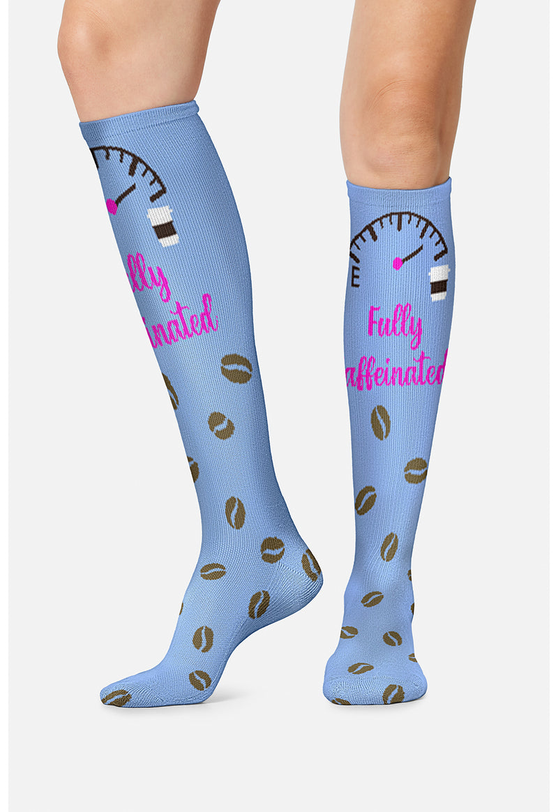 Fully Caffeinated - Women's 10-15mmHg Compression Socks