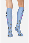 Fully Caffeinated - Women's 10-15mmHg Compression Socks (Back)