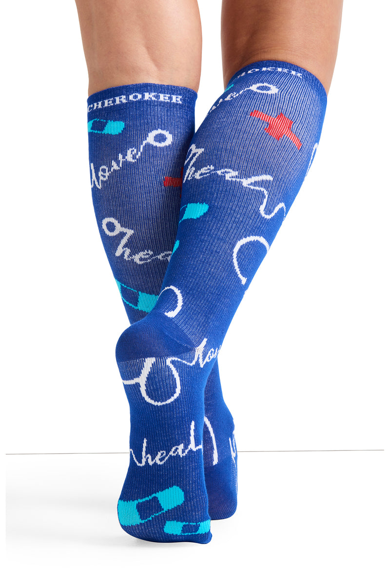 Healing Thoughts - Women's 10-15mmHg Compression Socks (Back)