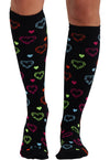 Hearts On The Line - Women's 10-15mmHg Compression Socks