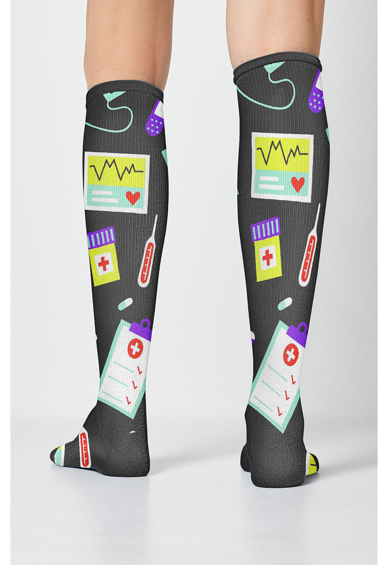 Life Of A Nurse - Women's 10-15mmHg Compression Socks (Back)