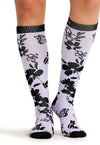 Lavender Garden - Women's 10-15mmHg Compression Socks