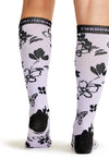 Lavender Garden - Women's 10-15mmHg Compression Socks (Back)