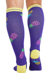 Pineapple Toss - Women's 10-15mmHg Compression Socks (Back)