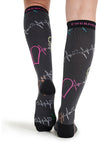 Pop Beats - Women's 10-15mmHg Compression Socks (Back)