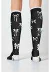 Romantic Bows - Women's 10-15mmHg Compression Socks (Back)