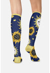 Sunflower Power - Women's 10-15mmHg Compression Socks (Back)