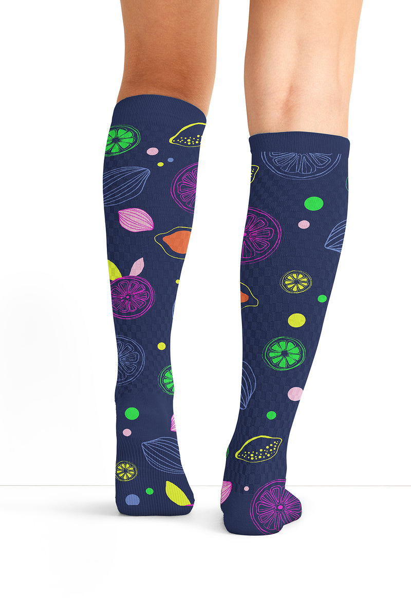 Tutti Frutti - Women's 10-15mmHg Compression Socks (Back)