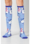 Winter Wonderland - Women's 10-15mmHg Compression Socks