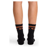 black/vivid orange - Athletic Crew Socks