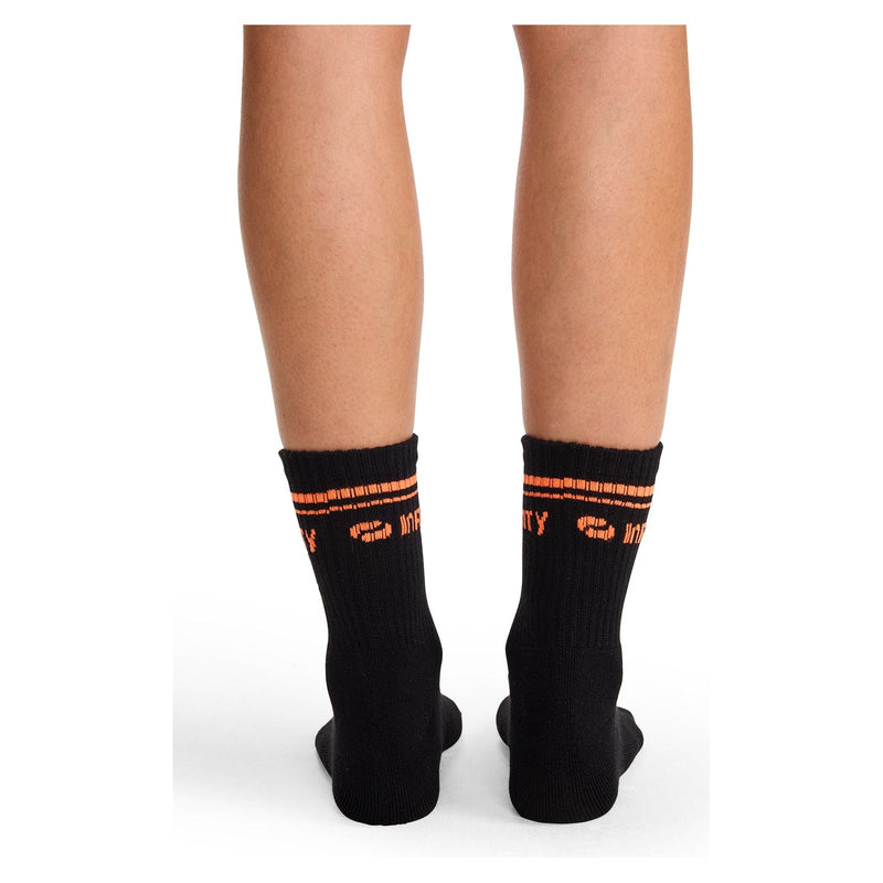 black/vivid orange - Athletic Crew Socks