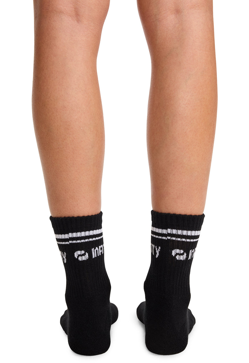 black/white - Athletic Crew Socks (Back)