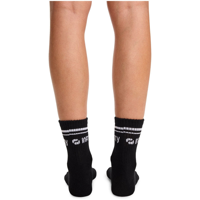 black/white - Athletic Crew Socks