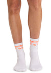 white/vivid orange - Athletic Crew Socks (View 2)