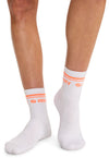 white/vivid orange - Athletic Crew Socks (View 3)