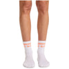 white/vivid orange - Athletic Crew Socks