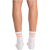 white/vivid orange - Athletic Crew Socks