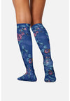 Alice's Tea Party - Knee High 8-15mmHg Compression Socks (Back)