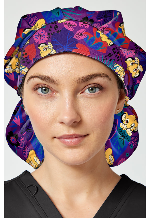 Unisex Print Bouffant Scrubs Hat
