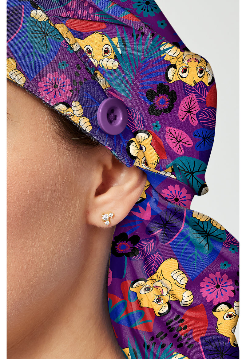 Simba-sational - Unisex Print Bouffant Scrubs Hat (View 3)