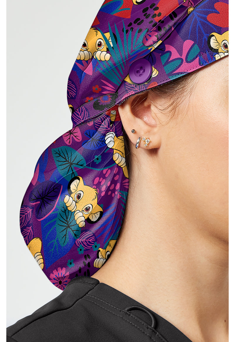 Simba-sational - Unisex Print Bouffant Scrubs Hat (View 4)