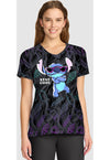 Stitch Too Cool - V-Neck Print Top