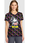 Iconic Mickey - V-Neck Print Top