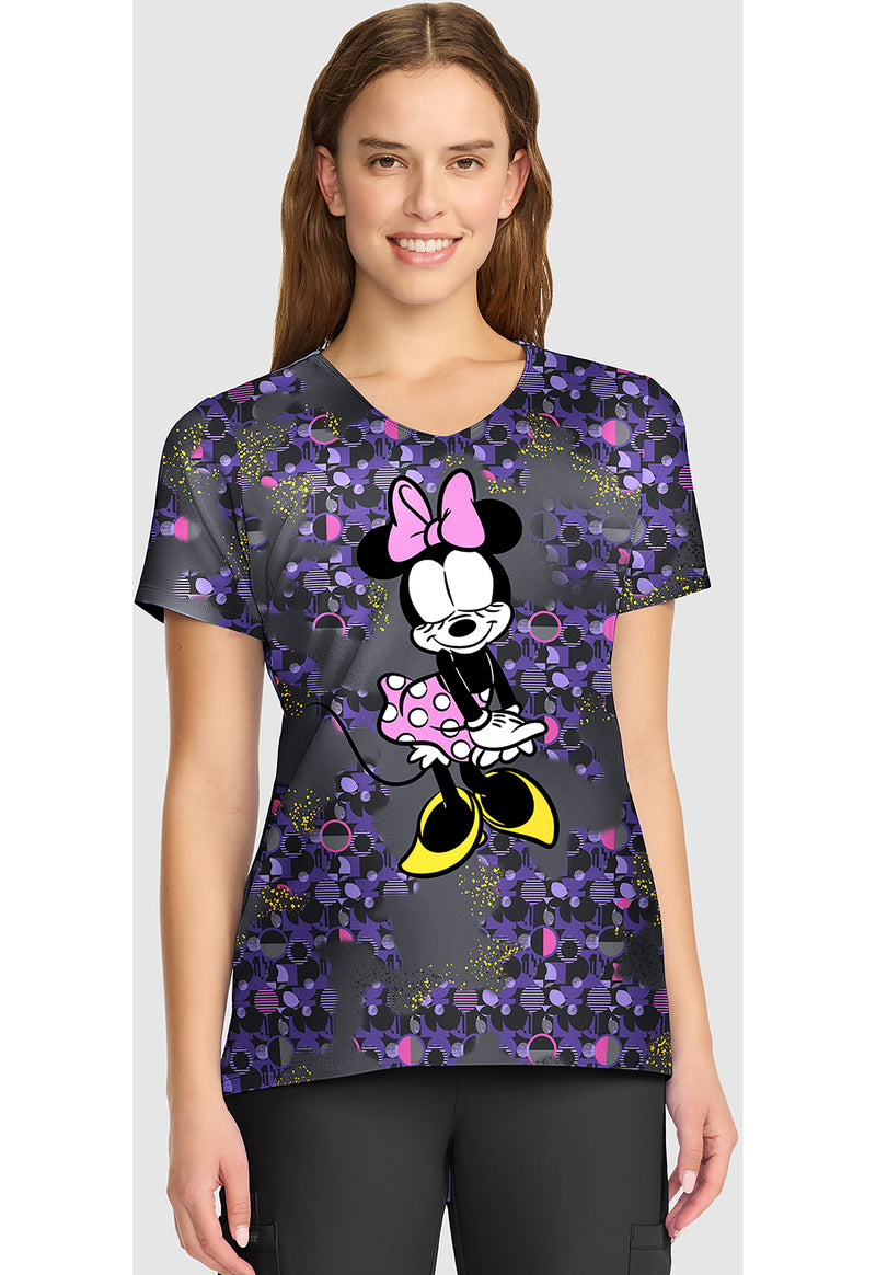 Feeling Flirty - V-Neck Print Top