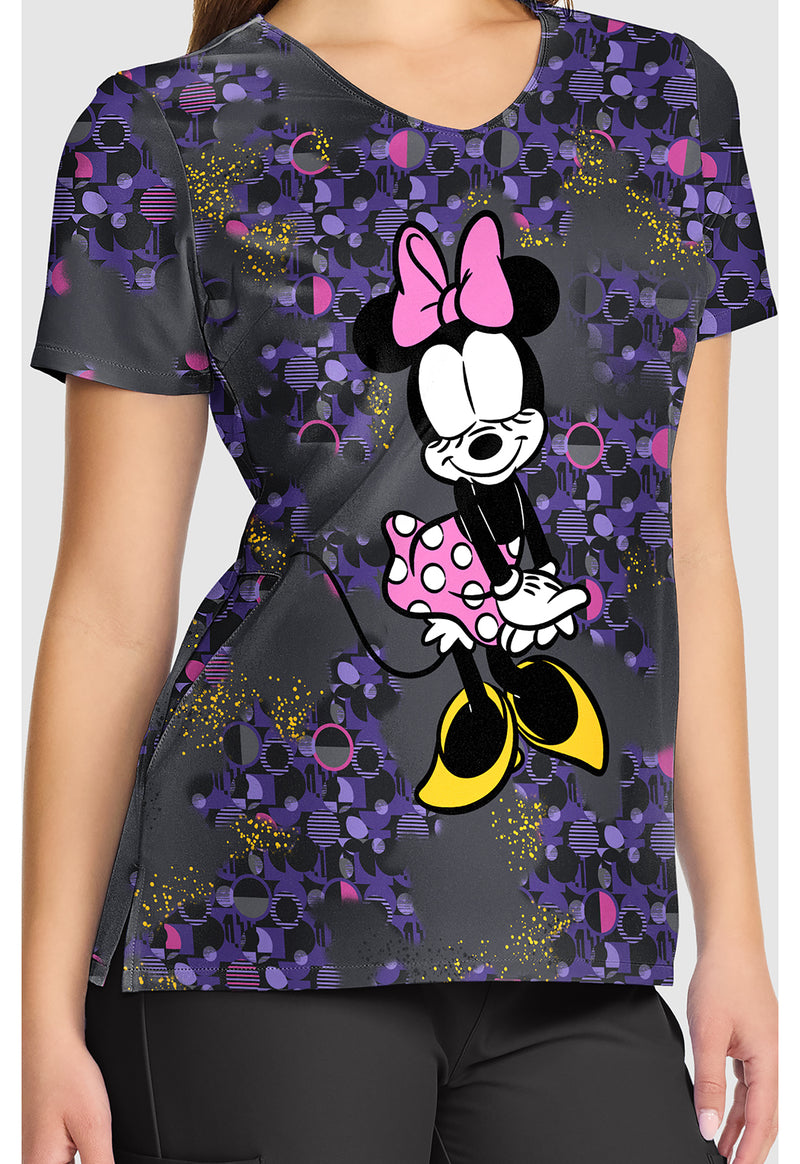 Feeling Flirty - V-Neck Print Top (View 3)