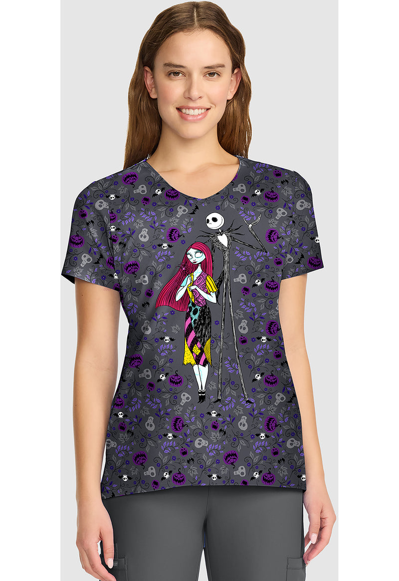 Full Of Spirit - V-Neck Print Top