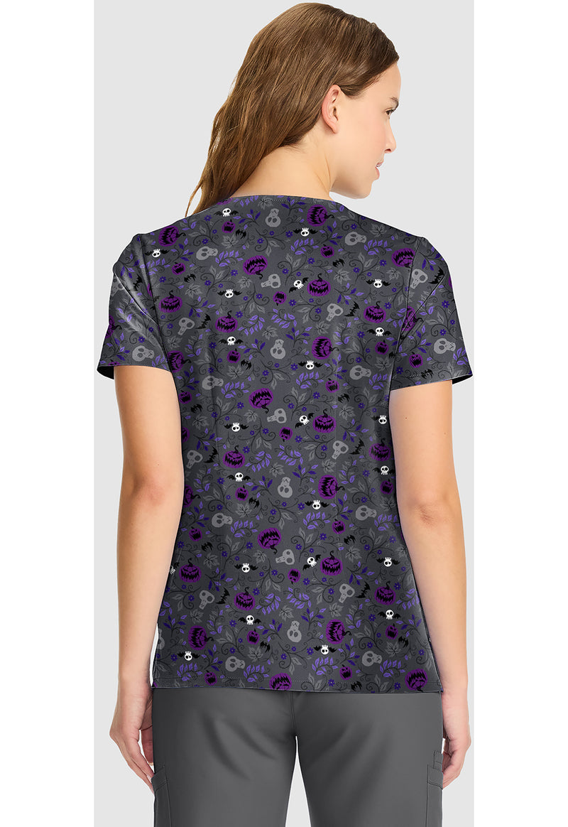 Full Of Spirit - V-Neck Print Top (Back)