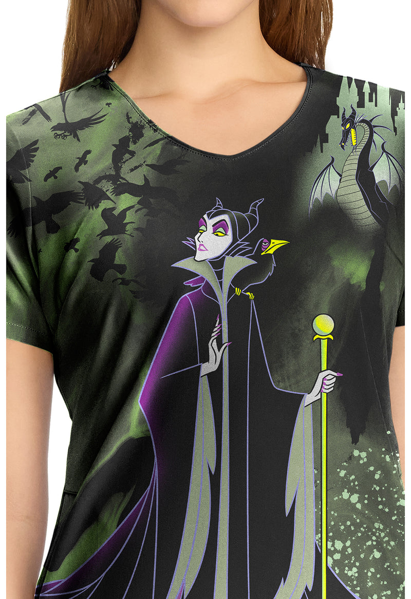 Dark Clouds - V-Neck Print Top (View 2)