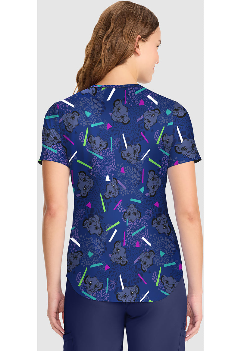 My Big Heart - V-Neck Print Top (Back)