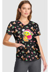 Ginger Tweet - V-Neck Print Top