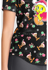 Ginger Tweet - V-Neck Print Top (View 3)