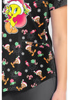 Ginger Tweet - V-Neck Print Top (View 4)