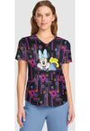 Minnie Spotlight - V-Neck Print Top