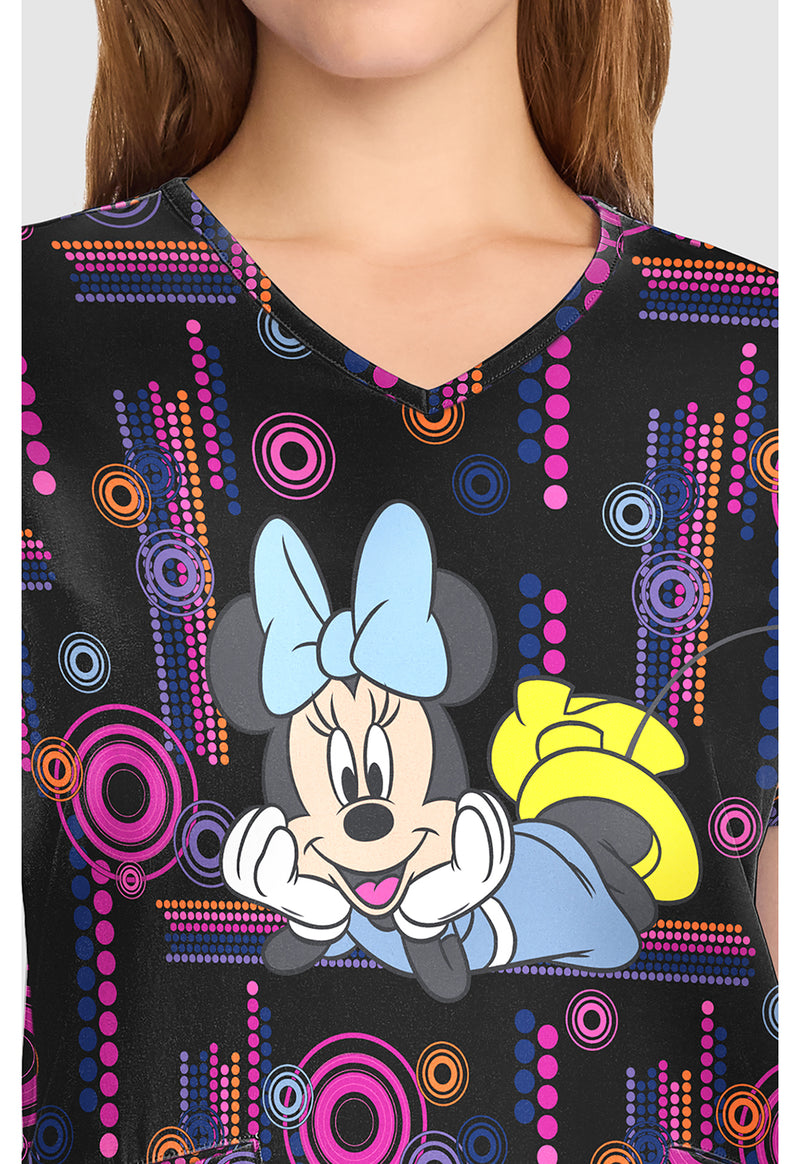 Minnie Spotlight - V-Neck Print Top (View 2)