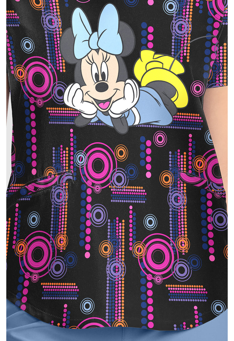 Minnie Spotlight - V-Neck Print Top (View 4)