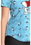 Snoopy On Ice - V-Neck Print Top (View 3)